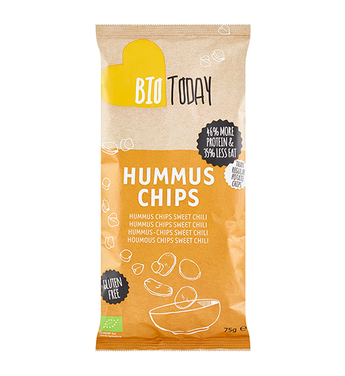 Houmous chips sweet chili