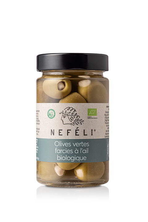 Olives vertes farcies à l'ail